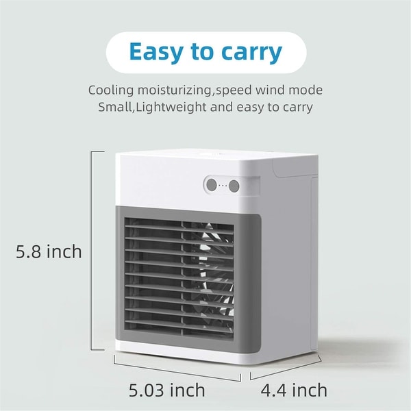 Portable Air Conditioner Quiet USB Air Cooler with 3 Speed