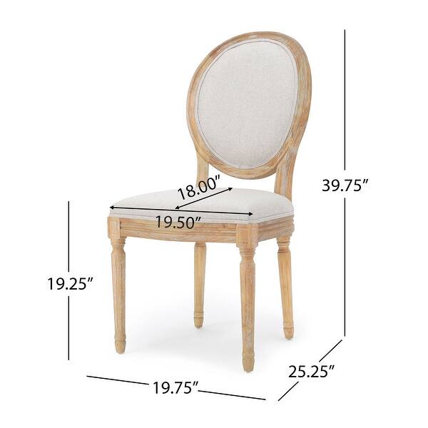 dimension image slide 2 of 12, Phinnaeus French Country Dining Chairs (Set of 4) by Christopher Knight Home