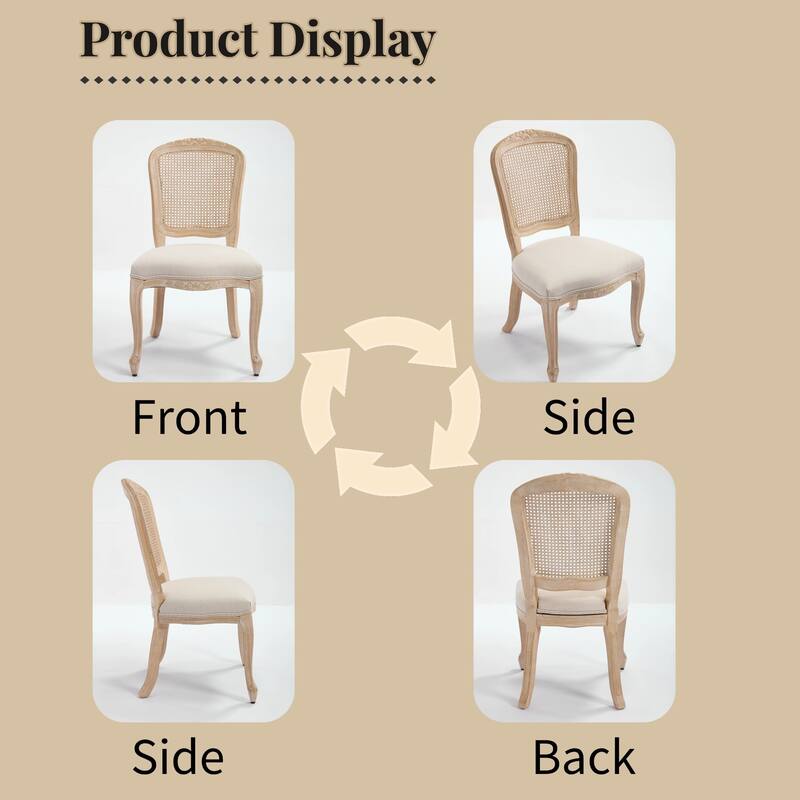 Set of 2 French Country Dining Chairs
