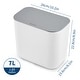 preview thumbnail 23 of 40, 1.9 Gal/2.4 Gal Kitchen Compost Bin, Small Hanging Trash Can with Stainless Steel Lid
