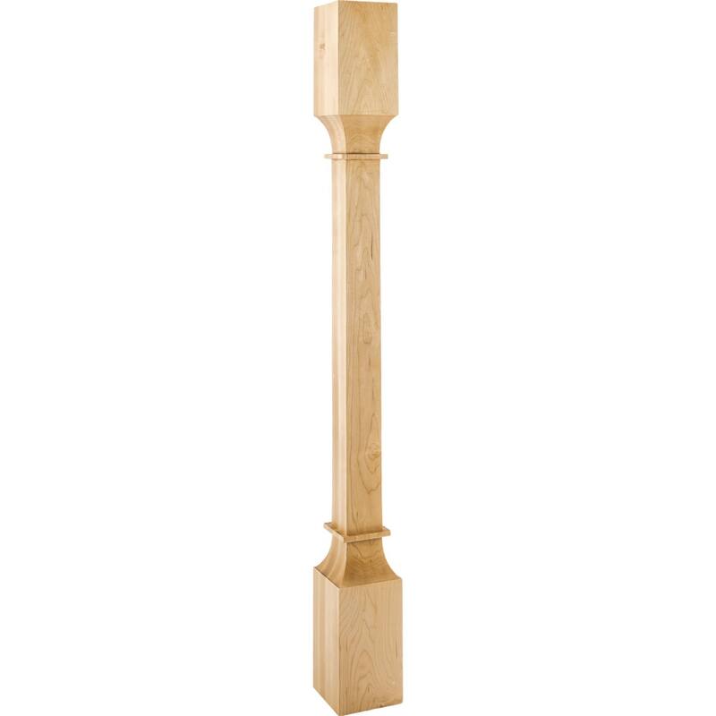 Hardware Resources Corner Post with Square Styling, 35-1/2"H x 3-1/2"D