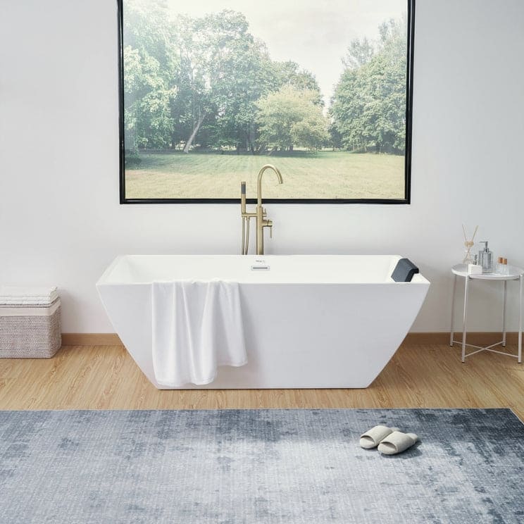 Vanity Art 67" Freestanding Acrylic Bathtub