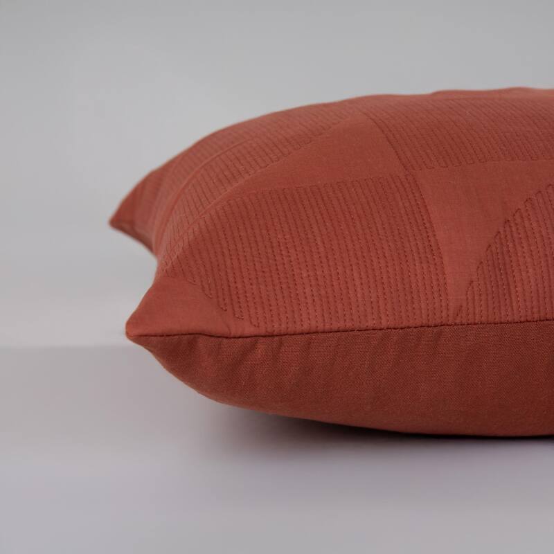 Rizzy Home Modern Geometric Block Solid Throw Pillow