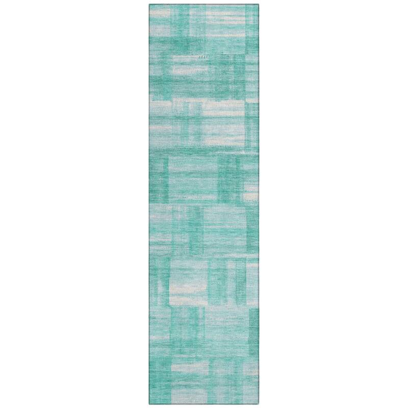 Machine Washable Indoor/ Outdoor Solid Hatches Chantille Rug