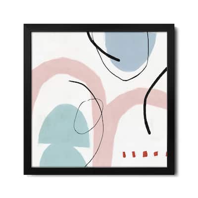 Elasticity I Blush Version Premium Framed Poster by PI Studio
