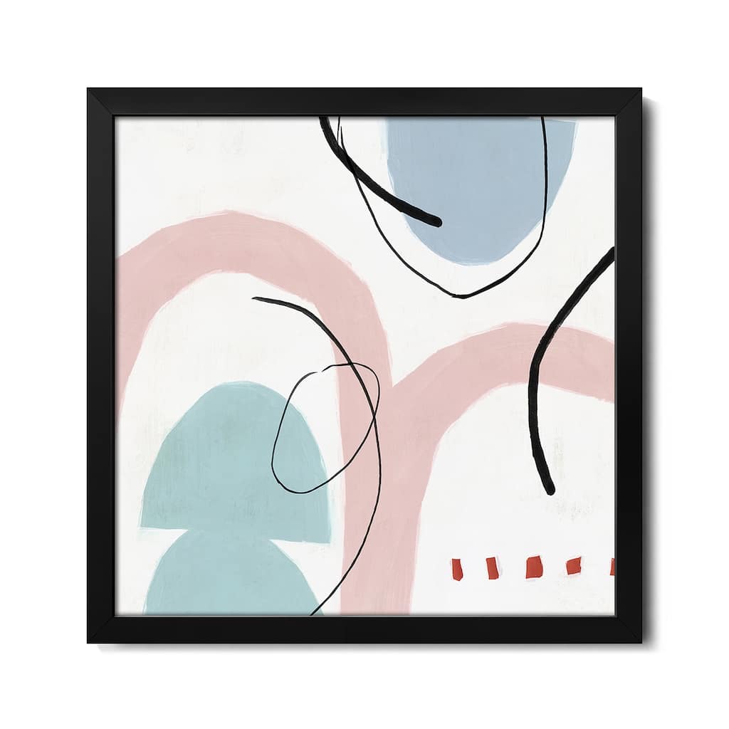Elasticity I Blush Version Premium Framed Poster by PI Studio