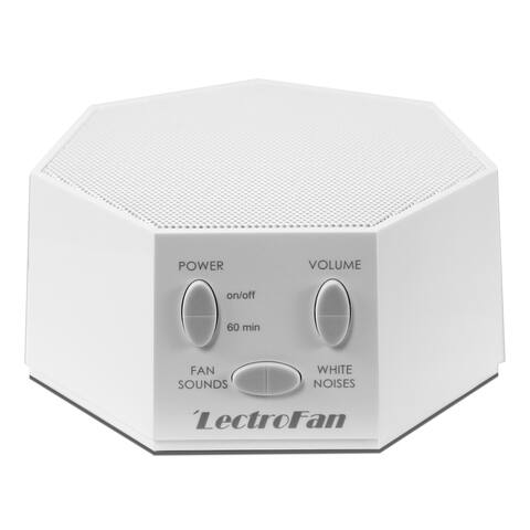 LectroFan Sound Therapy Machine in White.