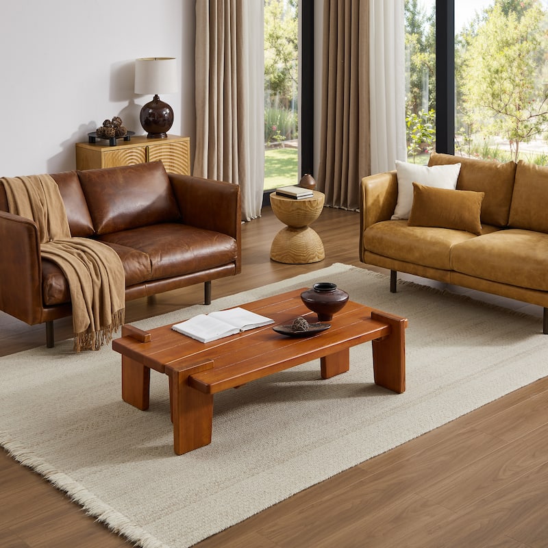 Art Leon Solid Ash Wood Coffee Table