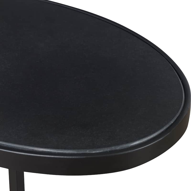 Uttermost 25207 Jessenia 18" Wide Iron and Marble Accent Table