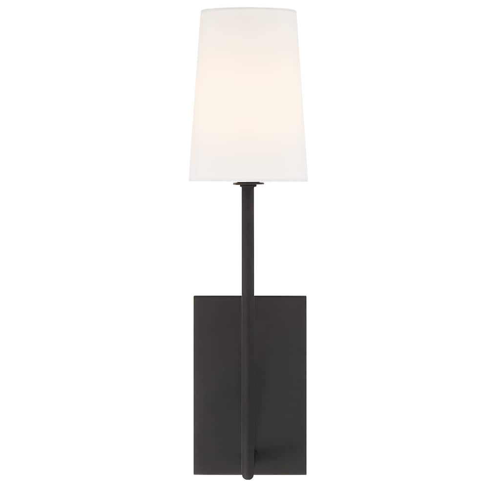 Lena 1 Light Black Forged Wall Mount - 4.5'' W x 18'' H x 7'' D