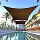 preview thumbnail 17 of 34, ColourTreeUSA Rectangle Sun Shade Sail HDPE Mesh Fabric Screen Canopy UV Block 190 GSM