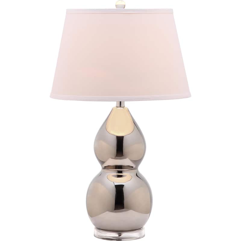 SAFAVIEH Lighting Julianna 26-inch Double Gourd White Table Lamp (Set of 2) - 16"x16"x26.5" - 16"W x 16"D x 27"H