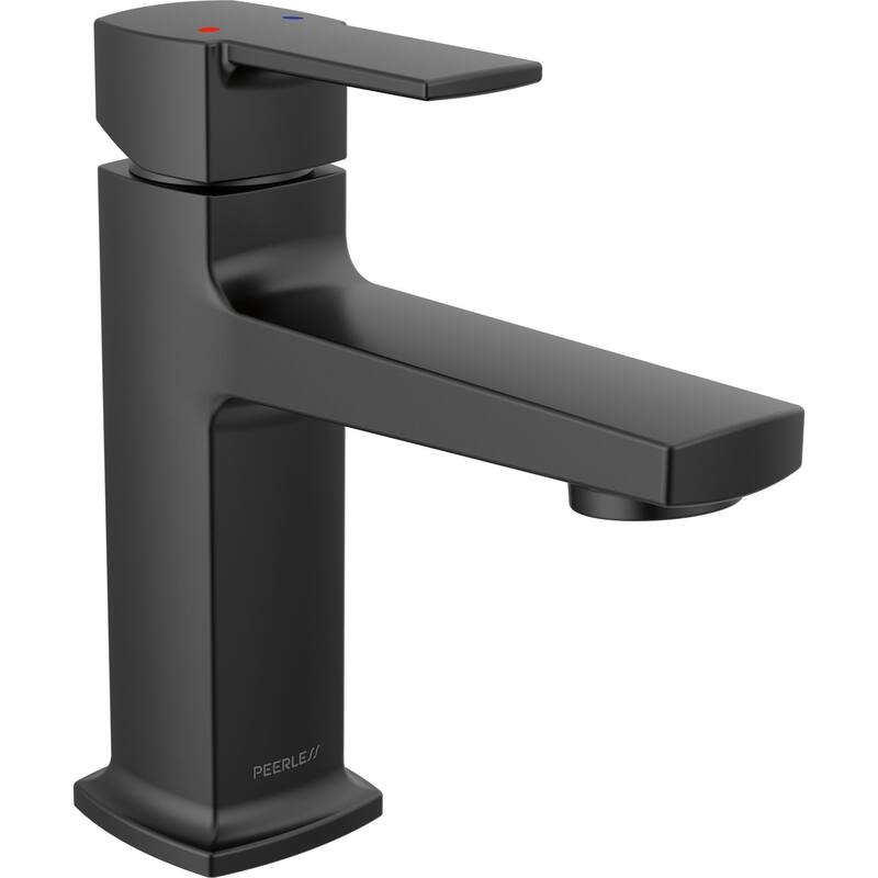 Peerless P1571LF Ezra 1.0 GPM Single Hole Bathroom Faucet with Push - Matte Black