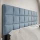 preview thumbnail 13 of 20, CraftPorch Square Stitching Velvet Upholstered Headboard