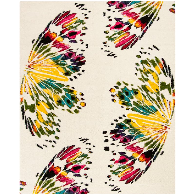 SAFAVIEH Fiesta Shag Asla Abstract Rug