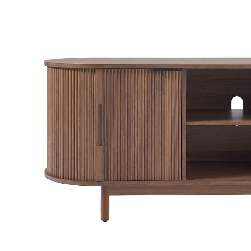 Middlebrook Modern Reeded 60-inch TV Stand with Rounded Edges