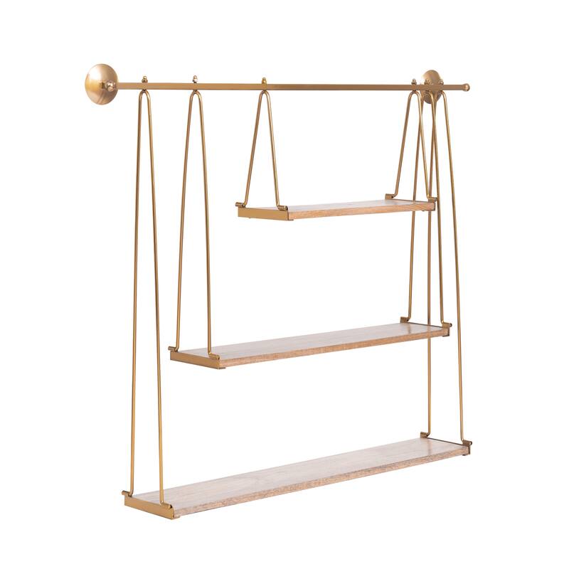 MH London Luna Three Tier Suspended Wall Shelf