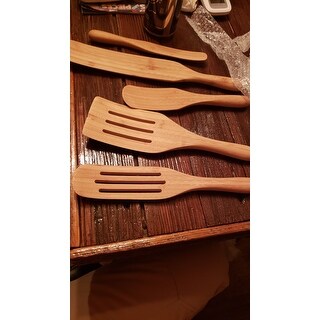Mad Hungry 5 Piece Multi Use Bamboo Spurtle Set Model K48351 Overstock 32056905