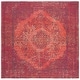 preview thumbnail 20 of 59, SAFAVIEH Classic Vintage Boho Laurette Distressed Oriental Cotton Rug 6' Square - Orange/Red - Square