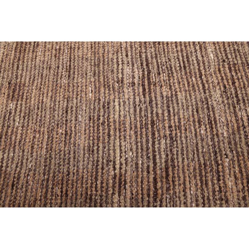 ECARPETGALLERY Hand-knotted Looma Brown Wool Rug - 8'9 x 11'3