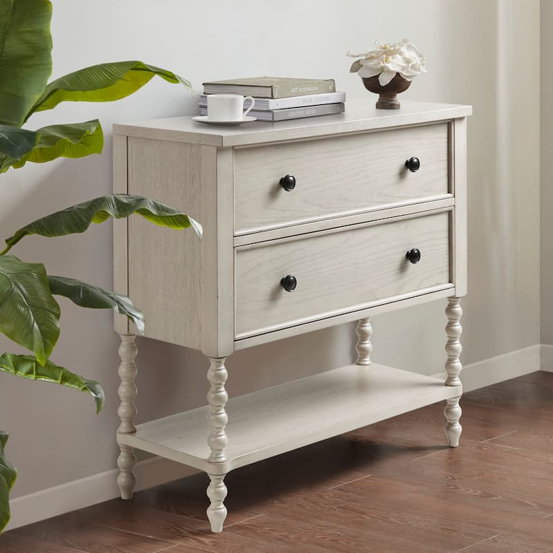 Madison Park Signature Beckett 2 Drawer Accent Chest - Antique Cream