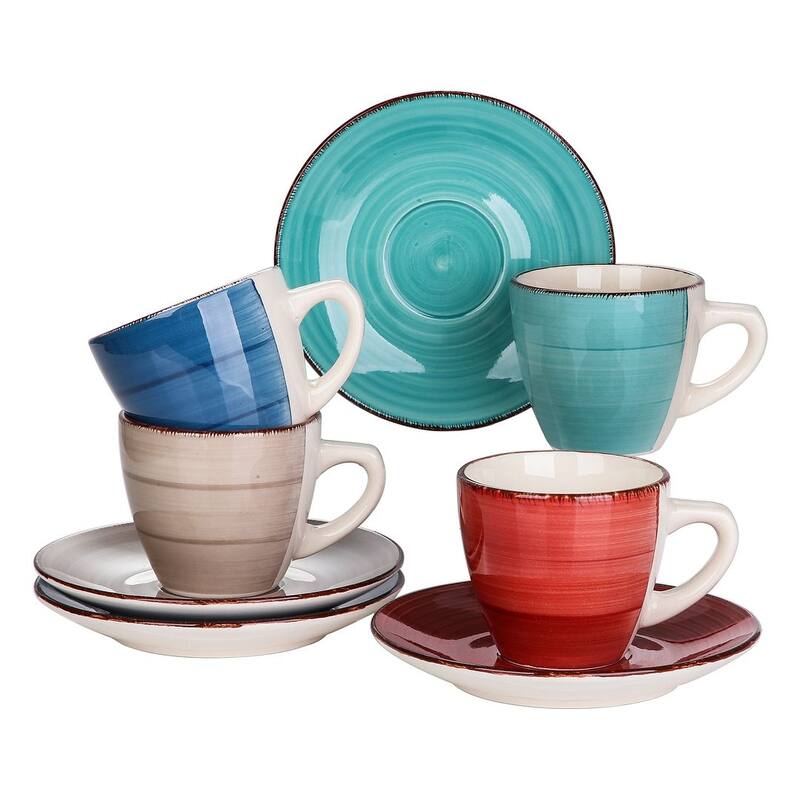 vancasso Bella 8-Piece Coffee Cup And Saucer Set (Service For 4)