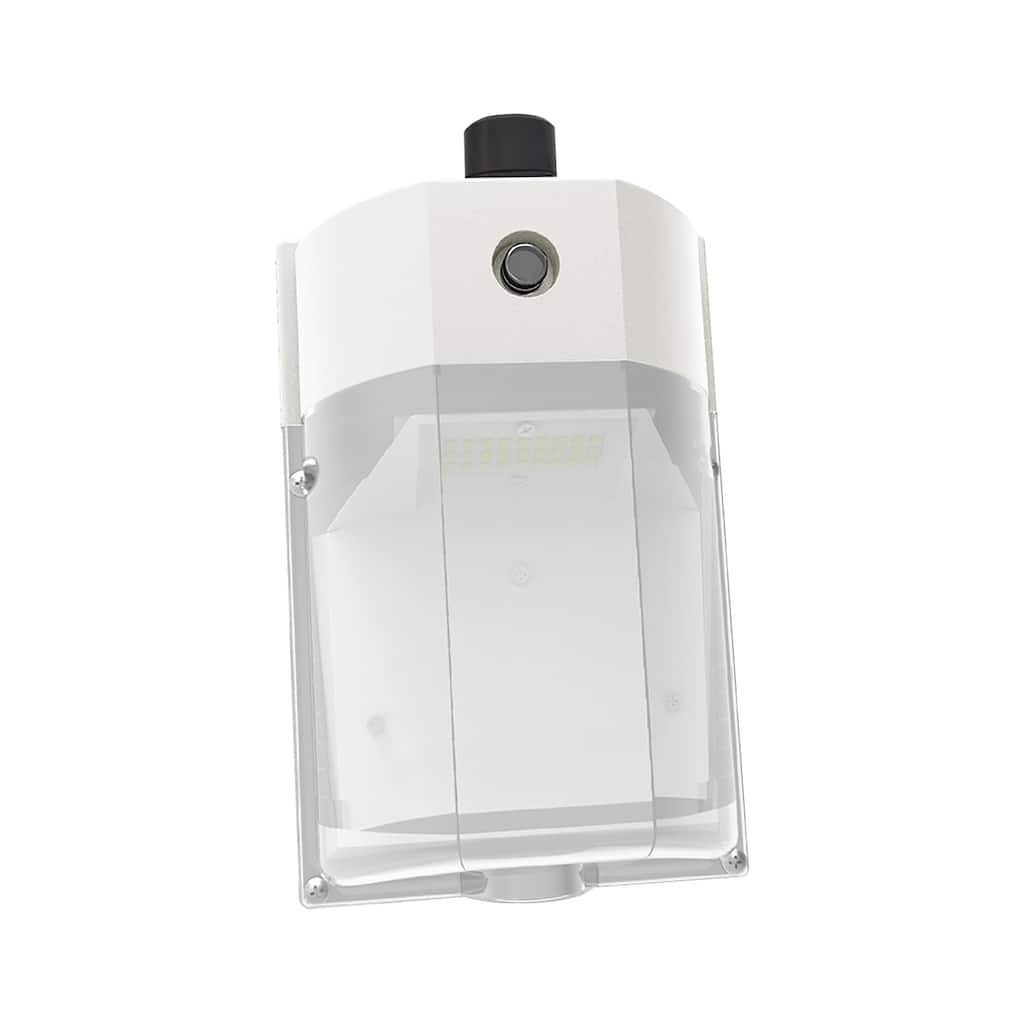 LED Wall Pack Light, 3CCT and Wattage Adjustable(8W/10W/15W/25W), IP65 Outdoor Mini Wall Pack, White - 5.56