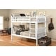 preview thumbnail 2 of 16, Somette Claire Twin over Twin Bunk Bed (Mattresses Not Included) White