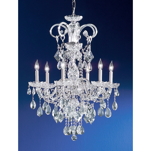 All crystal chandelier top