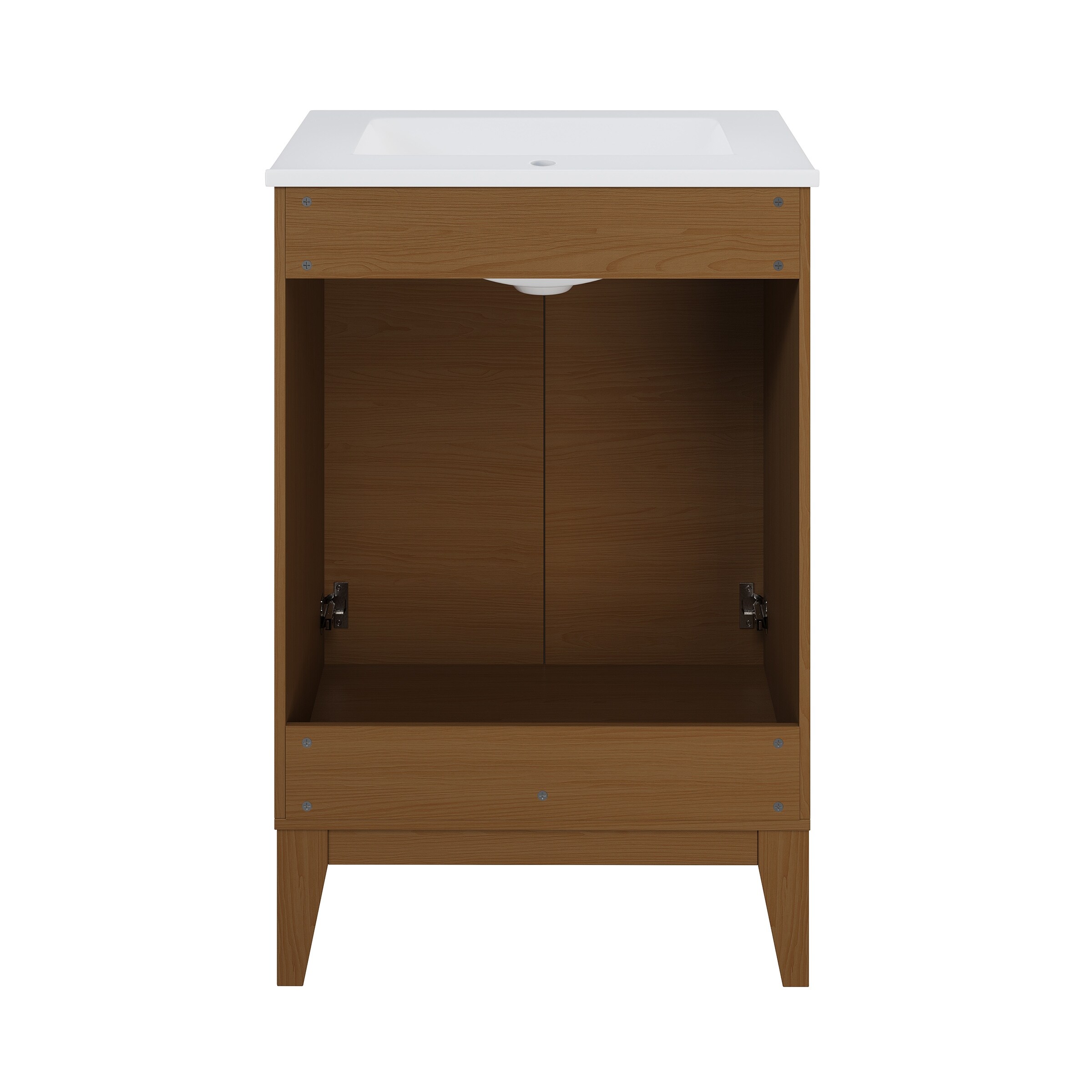 Cascade 24 '' Bathroom Vanity In Brown Oak - On Sale - Overstock