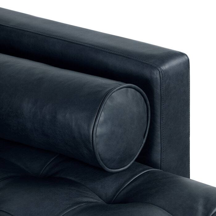 Poly & Bark Napa 104.5" Right-facing Sectional Sofa - Full Grain Genuine Italian Leather