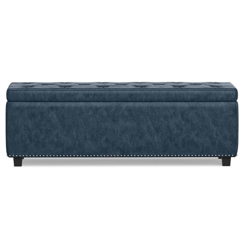 WYNDENHALL Springfield 48 inch Wide Rectangle Storage Ottoman