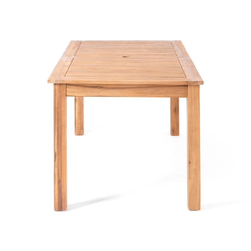 Nestor Outdoor Expandable Acacia Wood Dining Table by Christopher Knight Home