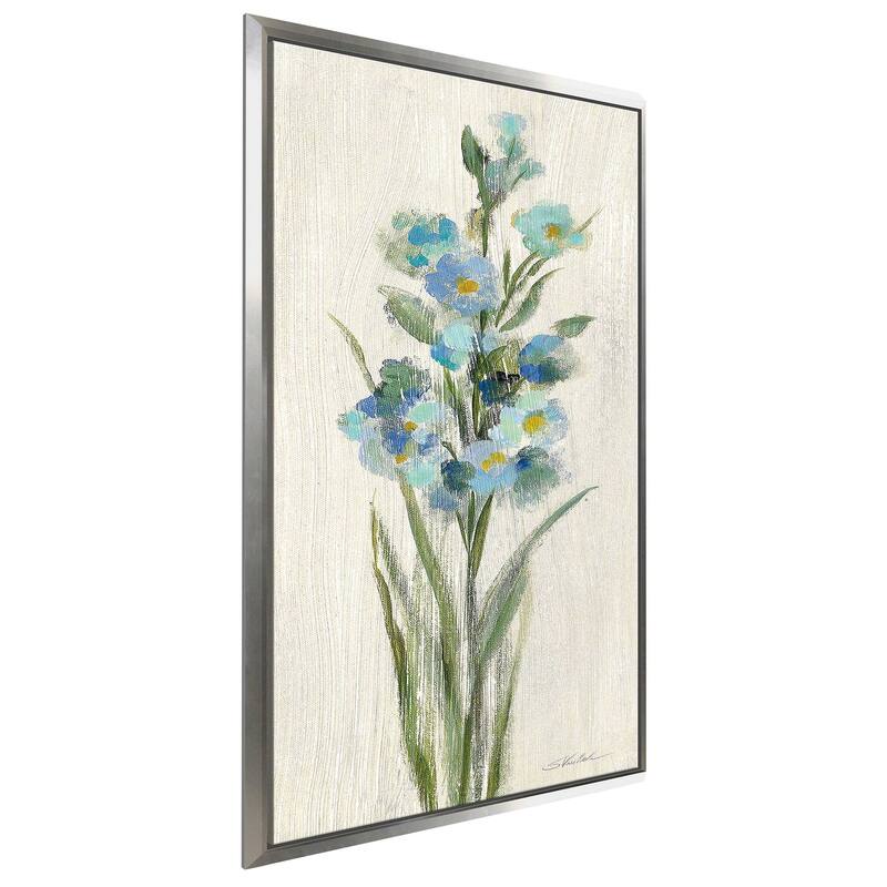 "Farm Flower IV Light" Print on Floating Canvas