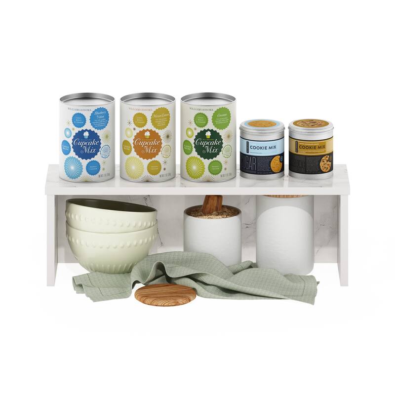 Furinno Helena 18-Inch Kitchen Counter Stackable Organizer Shelf