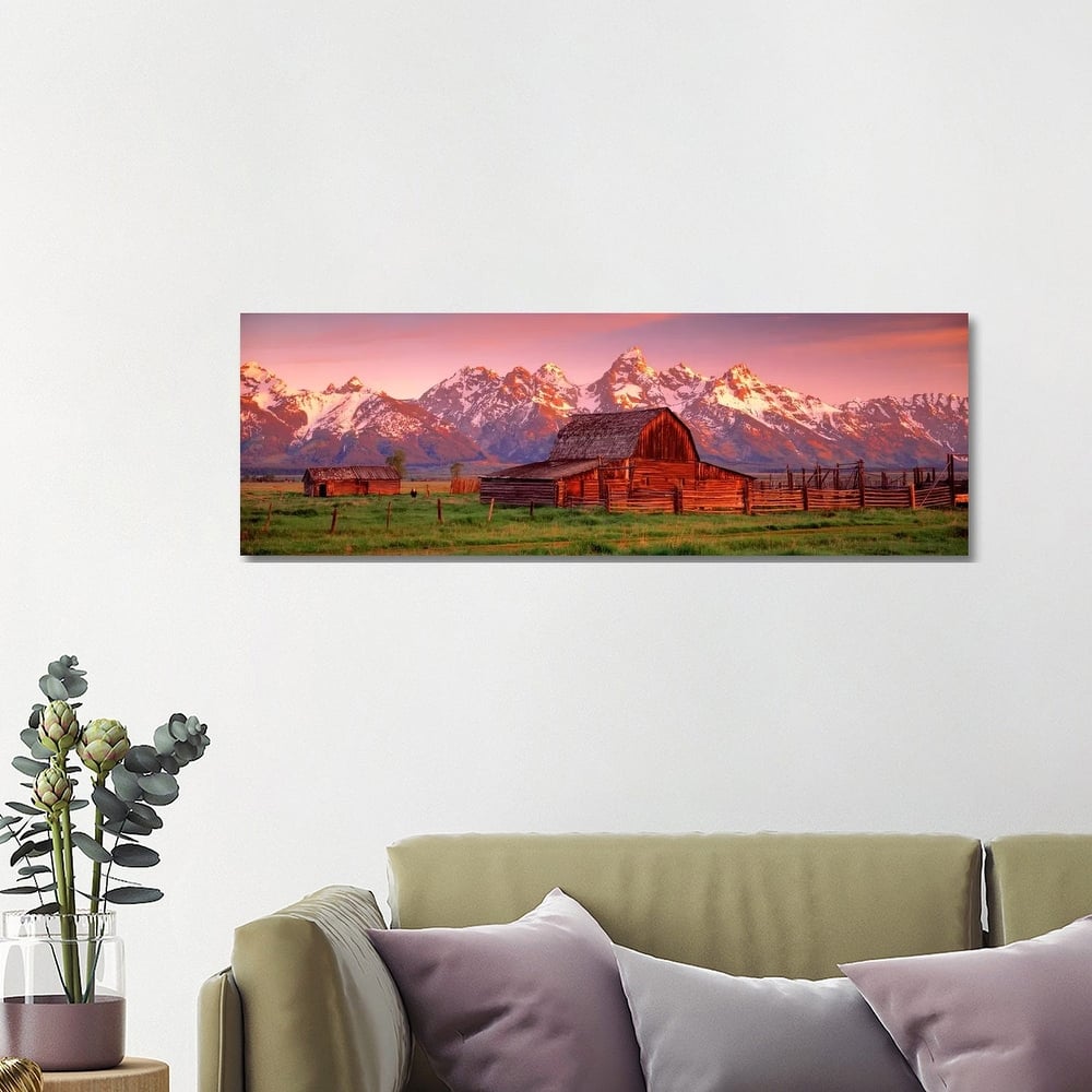 iCanvas "Barn Grand Teton National Park WY USA" by Panoramic Images Canvas Print