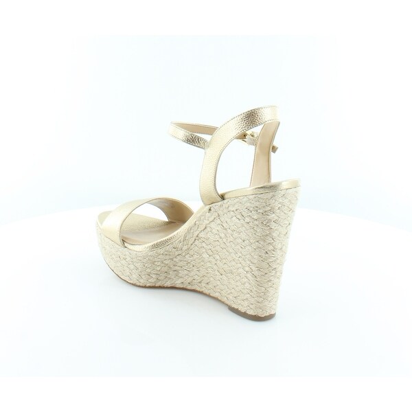 michael kors jill wedge gold