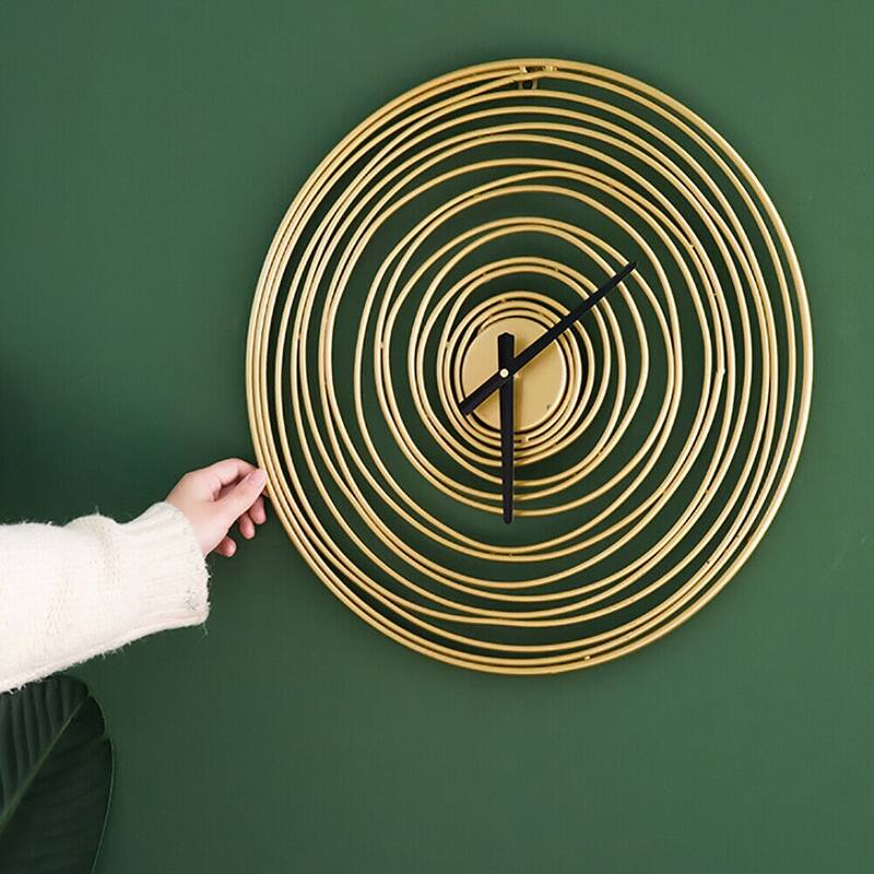 Round Decorative Wall Clock Tree Rings Theme Modern Wall Clock - 19.29 x 19.29inches