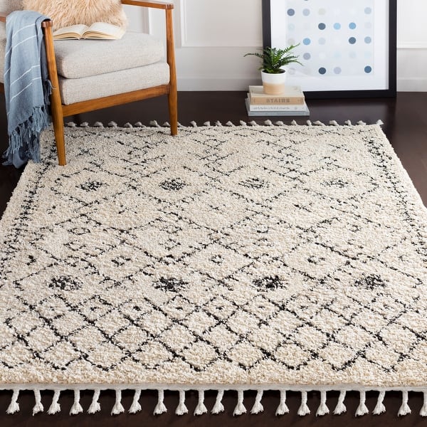 slide 2 of 24, Livabliss Ophelia Moroccan Shag Area Rug Beige - 2' x 2'11"