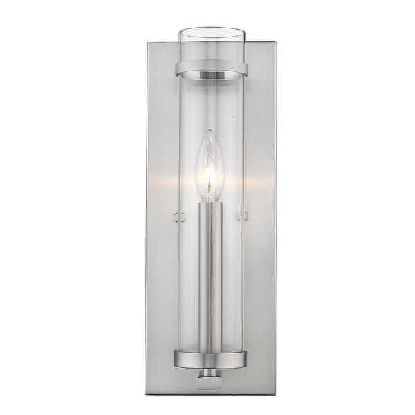 Modern industrial nickel shelf hot sale candle wall sconce