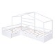 preview thumbnail 13 of 12, Twin Size House Bed with 3-Storage Drawers, White