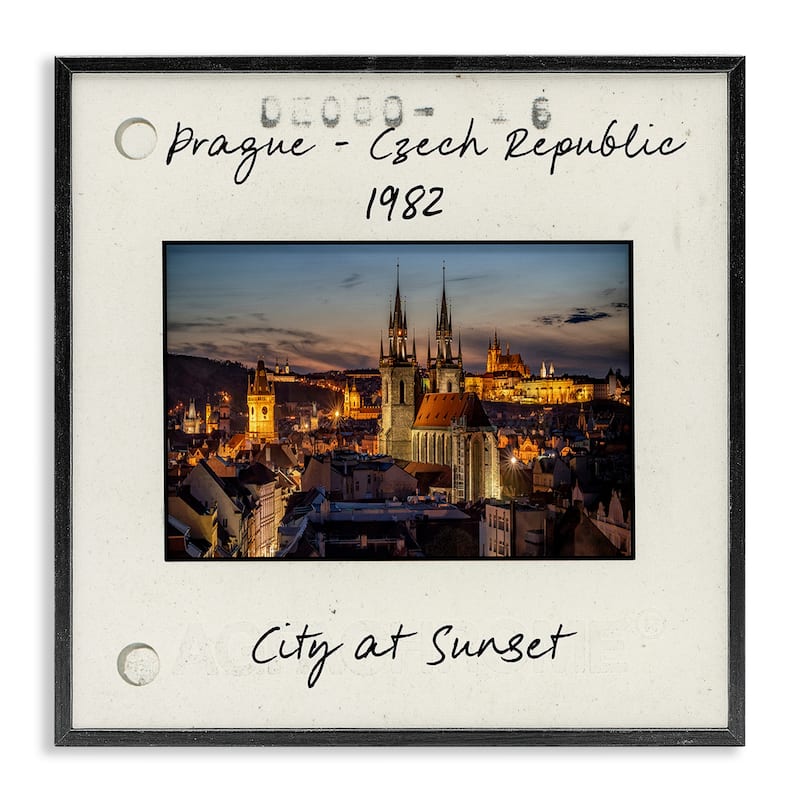 Stupell Prague Travel Cityscape Framed Giclee Art Design By Danita Delimont - 17 x 17 - Black
