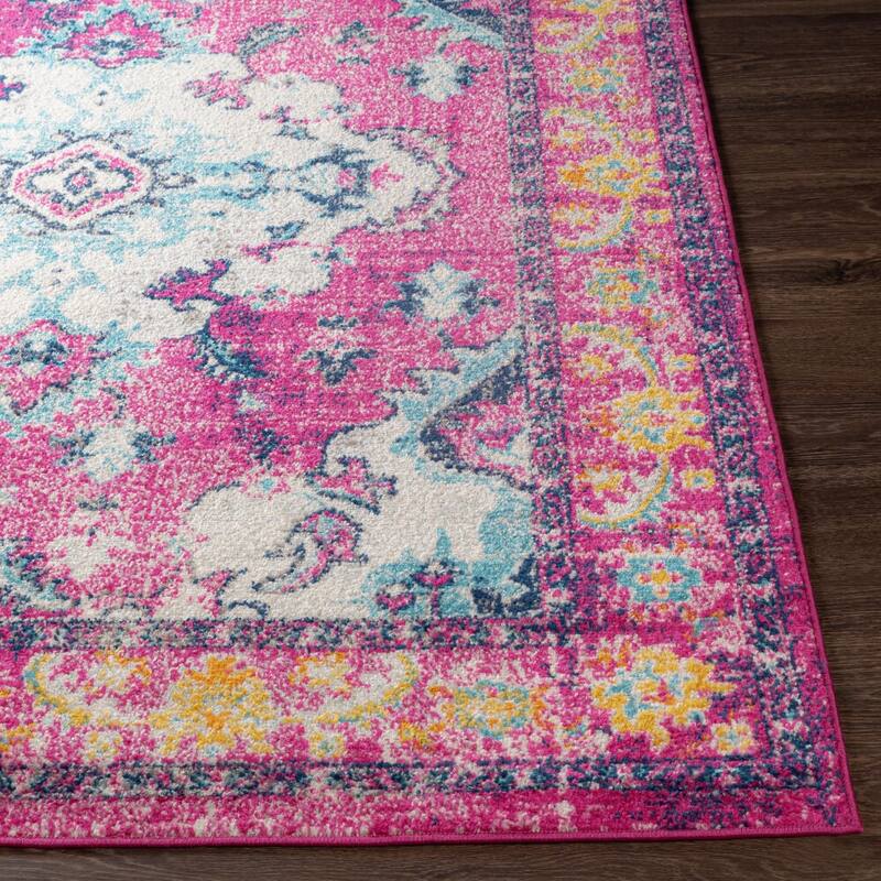 Livabliss Frederika Faded Medallion Area Rug