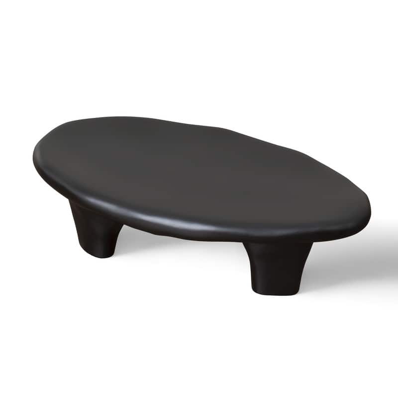 47" Iregular Cloud Shaped Fiberglass Low Profile Coffee Table