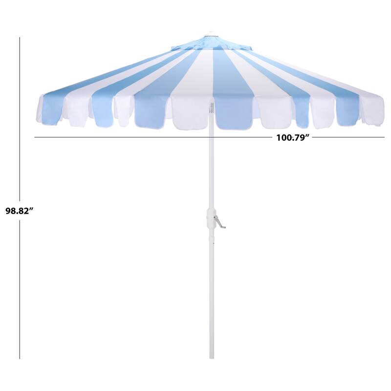 SAFAVIEH Outdoor Living Meze 9ft Crank Umbrella