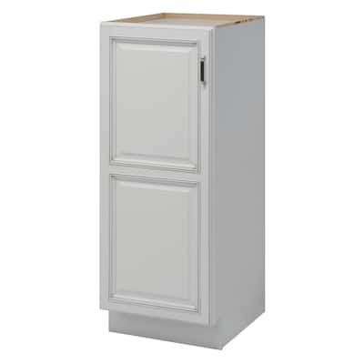 Sunny Wood Riley 48" Wood Floor Standing Bathroom Linen Tower Bottom
