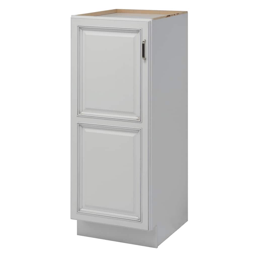 Sunny Wood Riley 48" Wood Floor Standing Bathroom Linen Tower Bottom