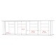 preview thumbnail 4 of 2, Wall Mounted Desk Hutch - 48 in. in x 13 in. H x 11.5 in. D