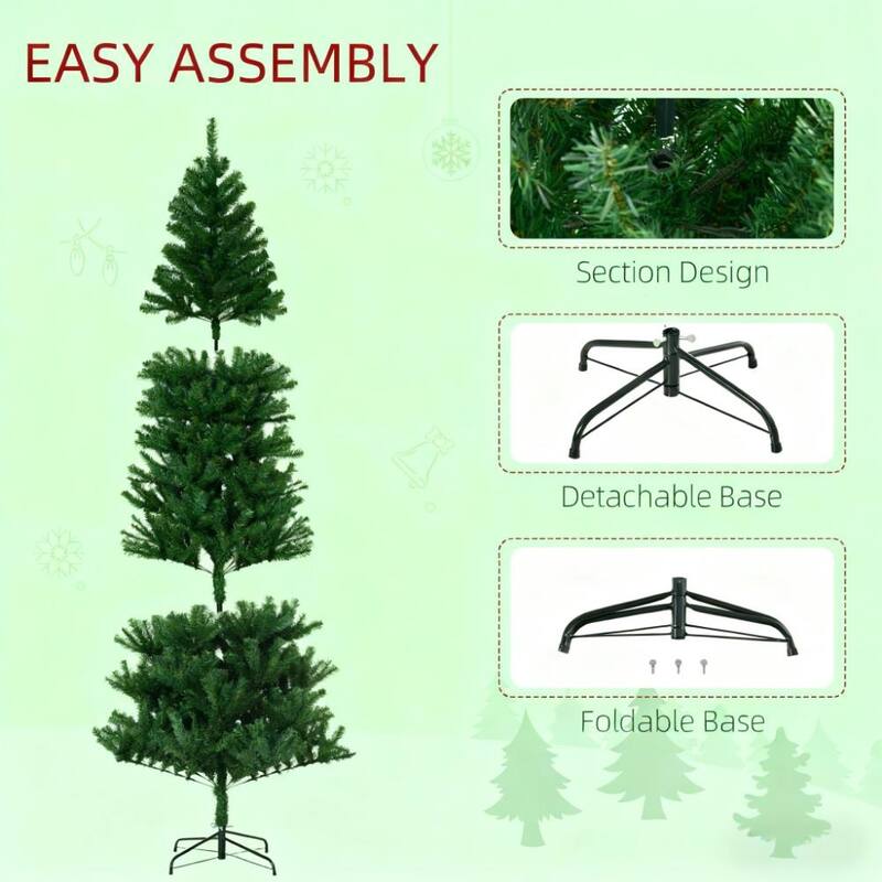 Xmas Tree,Artificial Christmas Tree,with Realistic Branch Tips for Indoor, Home, Holiday - Green