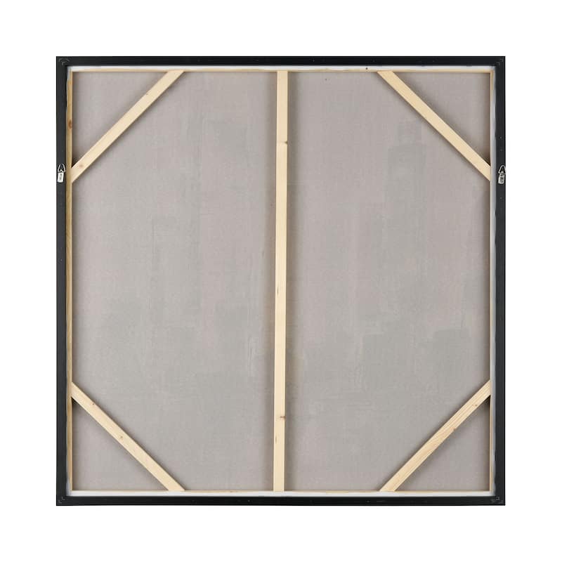 Elk Home Sympony Cityscape Gray Fabric 39.5 Inch Wide Wall Art